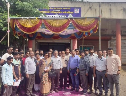 Inauguration of Bharti Hospital clinic for treatment of workers in industrial estate in collaboration with Krishna Valley Chamber